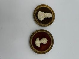 paire de tableaux miniature