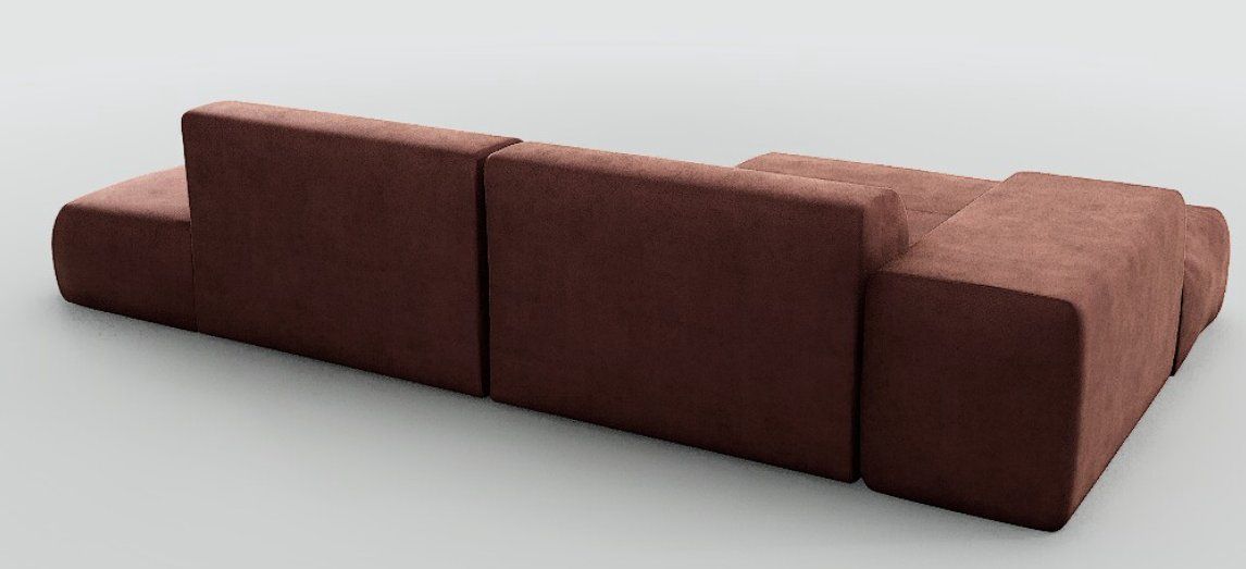 MYCS Divani: mycs PYLLOW Modular Sofa Dusty Pink Velvet L-Shape 2019 – Usato da Torre venduto da same_solaria 3