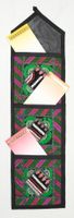 Patchwork Wandbehang mit 3 Fächern dekorativer Organizer
