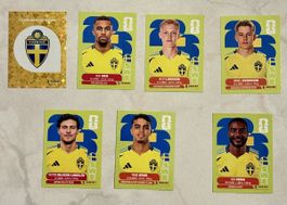Panini WM 2026!!! Schweden!!! 7 verschiedene Stickers!!!