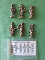 Ü-ei 6 Stk. Figuren aus Chinesischen Sagen Metall