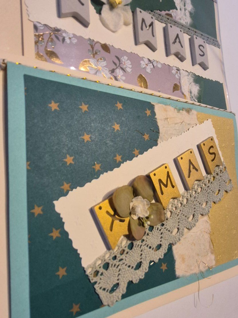 Cartes: 3er SET, Weihnachtskarten mit X-MAS Buchstaben – Neuf avec emballage d'origine à Nottwil par echtMOMO 4
