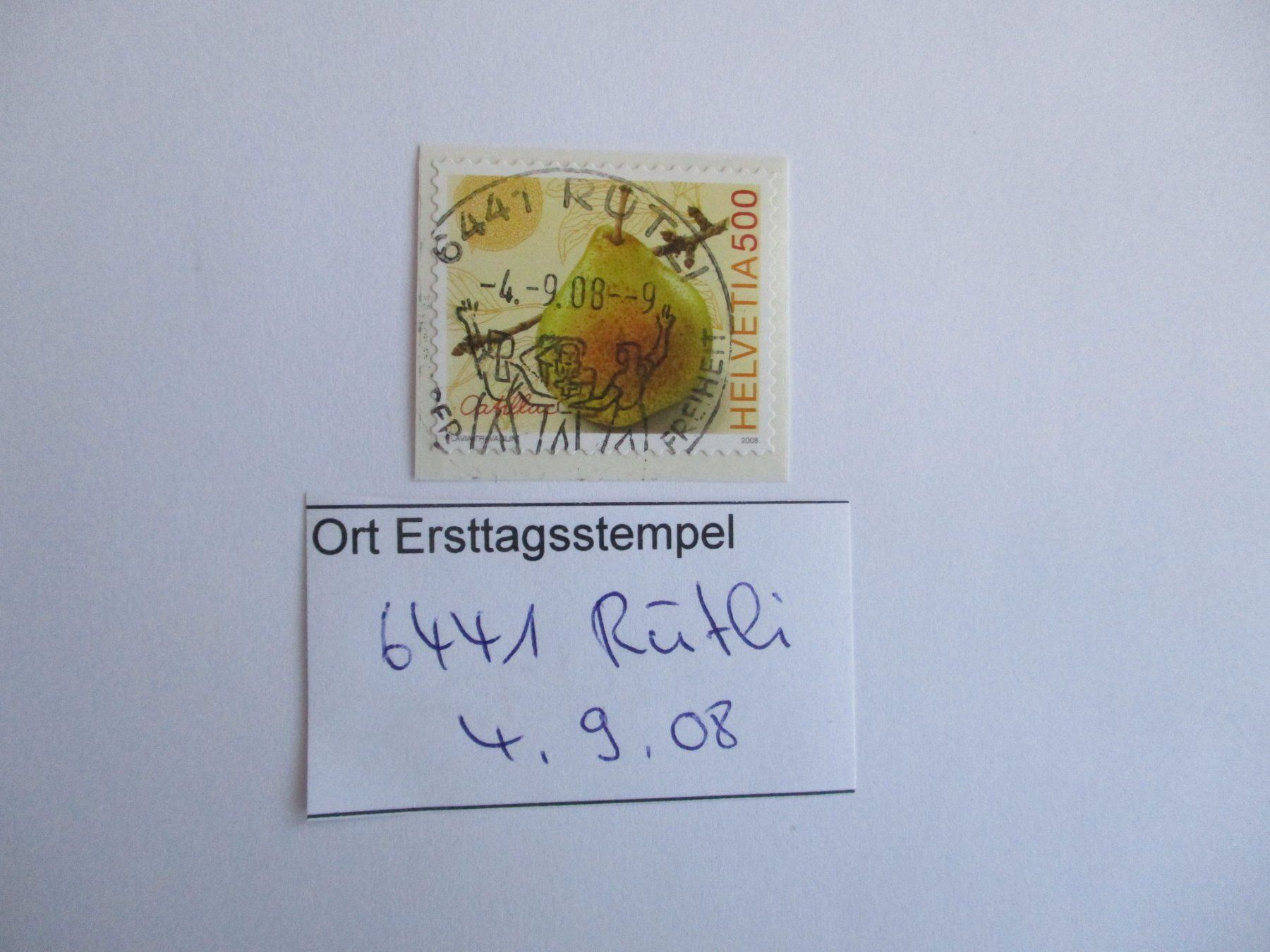 Tous les timbres: Voll Ort Ersttagsstempel 6441 Rütli – D'occasion à Langnau b. Reiden par Aktuell88
