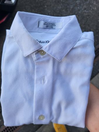 Chemise blanche à manches longues Calvin Klein –Taille 4 ans