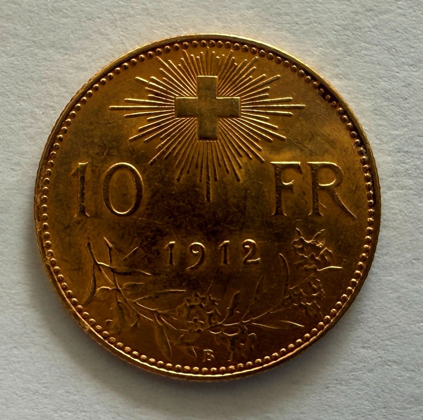 Tutti le monete: 10 Schweizer Franken Gold Goldvreneli 1912 – Nuovo (secondo la descrizione) da Lodrino venduto da mediwell