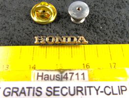 HONDA AUTO + MOTO LOGO GOLDIG KLEIN-FEIN MIT SECURITY-CLIP