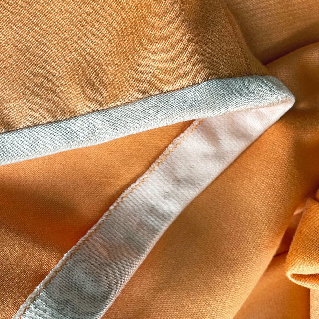 Kleider: Kleid Couture S/M orange Patchwork-Oberteil VINTAGE 1990s – Gebraucht aus Brüttisellen von Buxus 6