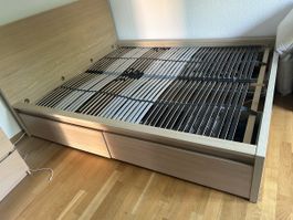 IKEA MALM Bettgestell 160x200 cm mit 4 Schubladen