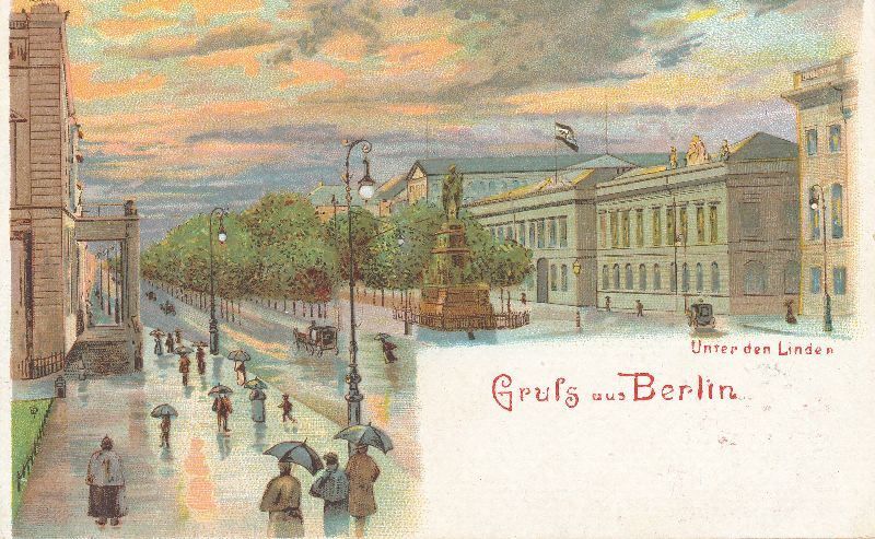 Cartoline postali: Berlin - unter den Linden + c1910 – Usato da Emmenbrücke venduto da teestube