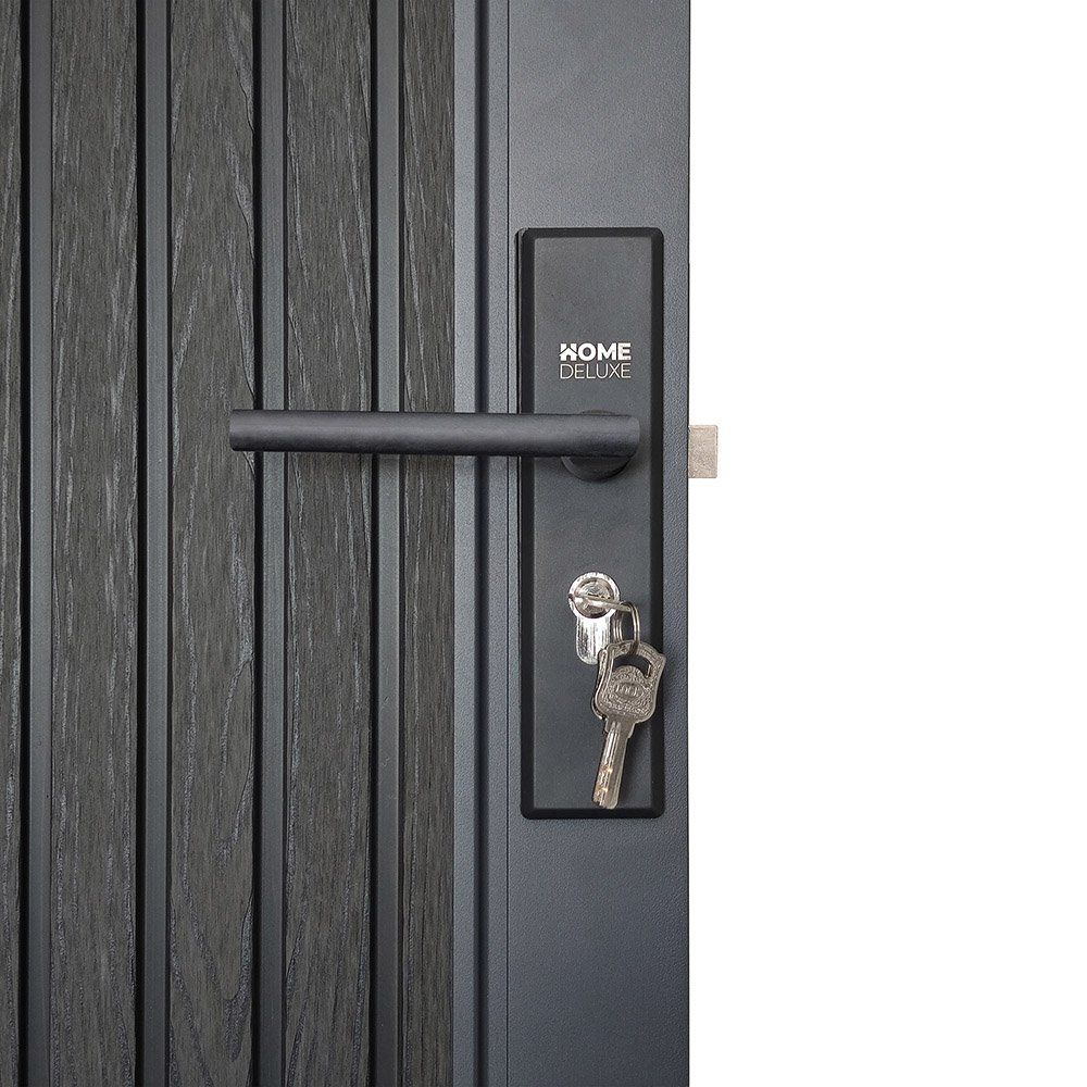 Porte: WPC Gartentor inkl. Schloss Vertikal Anthrazit 80x180cm – Nuovo e nell'imballaggio originale da Wallenwil venduto da toesstal-vertrieb 4
