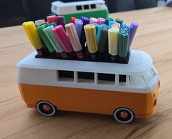 VW T1 Bus Deko Blumen Topf Büro Organizer