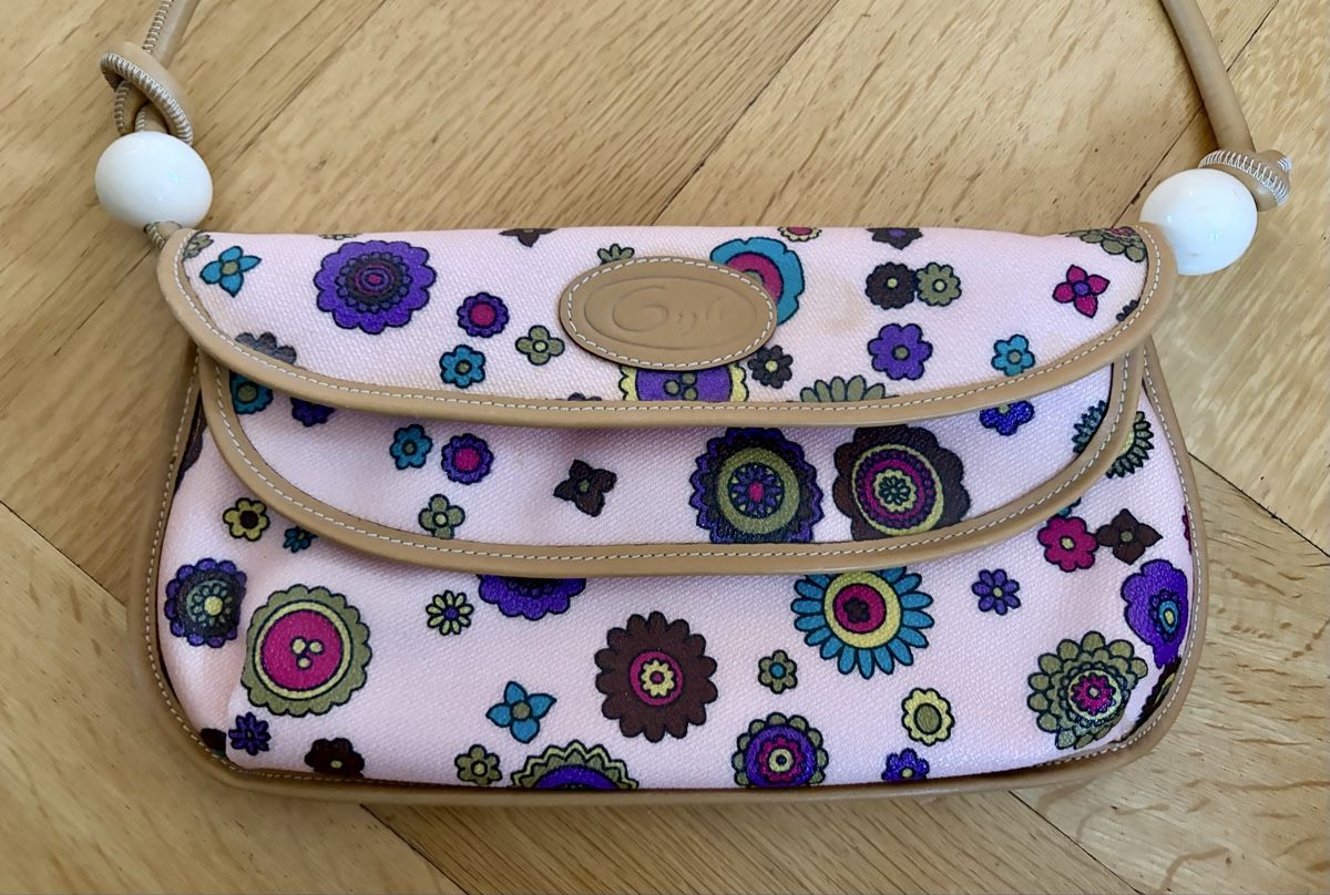 Taschen für Damen: Gygla Handtasche, rosa mit Blumenmuster – Gebraucht aus Muttenz von cho_xj52 1