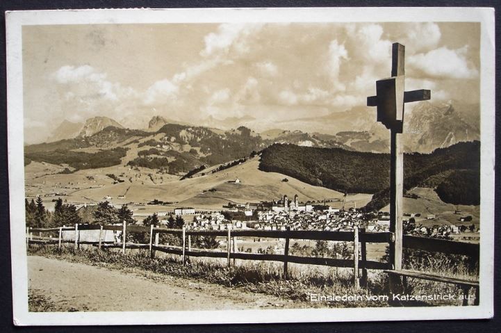 Cartoline postali: EINSIEDELN vom Katzenstrick aus – Usato da Jona venduto da philajona