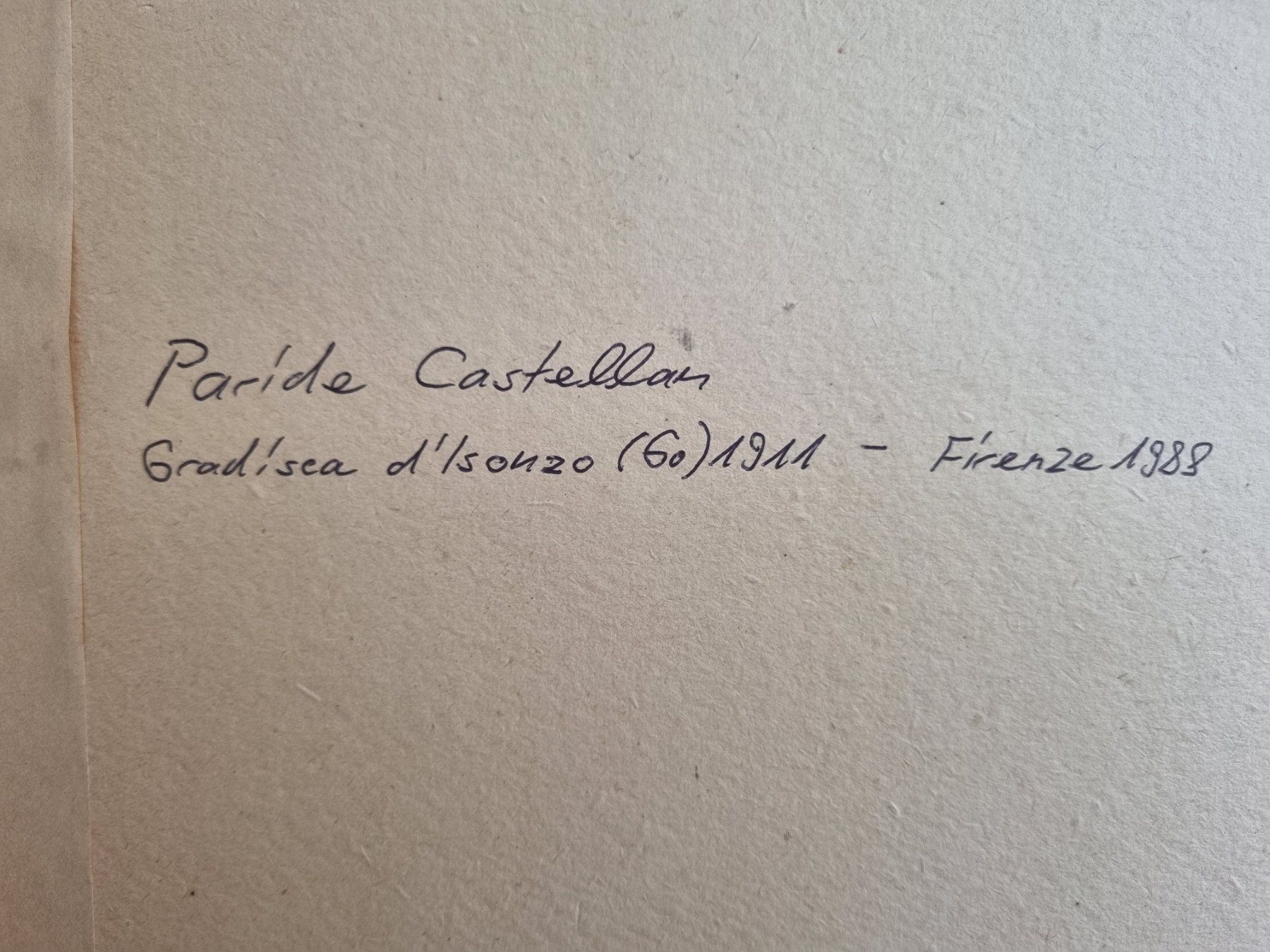 Dipinti: Paride Castellan: Marktplatz Basel 1957, grosse Tuschezeichn – Usato da Basel venduto da Roberto002 4
