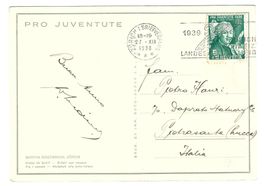 Pro Juventute-Karte Maschinenstempel Drucksache 27.XII.1938