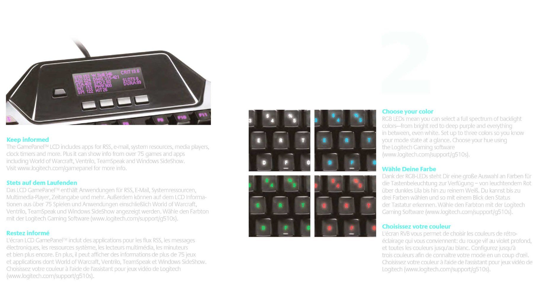 Logitech Tastiere: Logitech G510S Gaming Keyboard TipTop - SELTEN – Usato da Thun venduto da videogeek 5