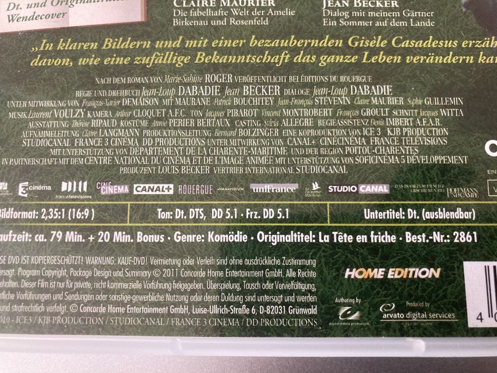 Das Labyrinth der Wörter (La tête en friche) Depardieu (Gebraucht) in