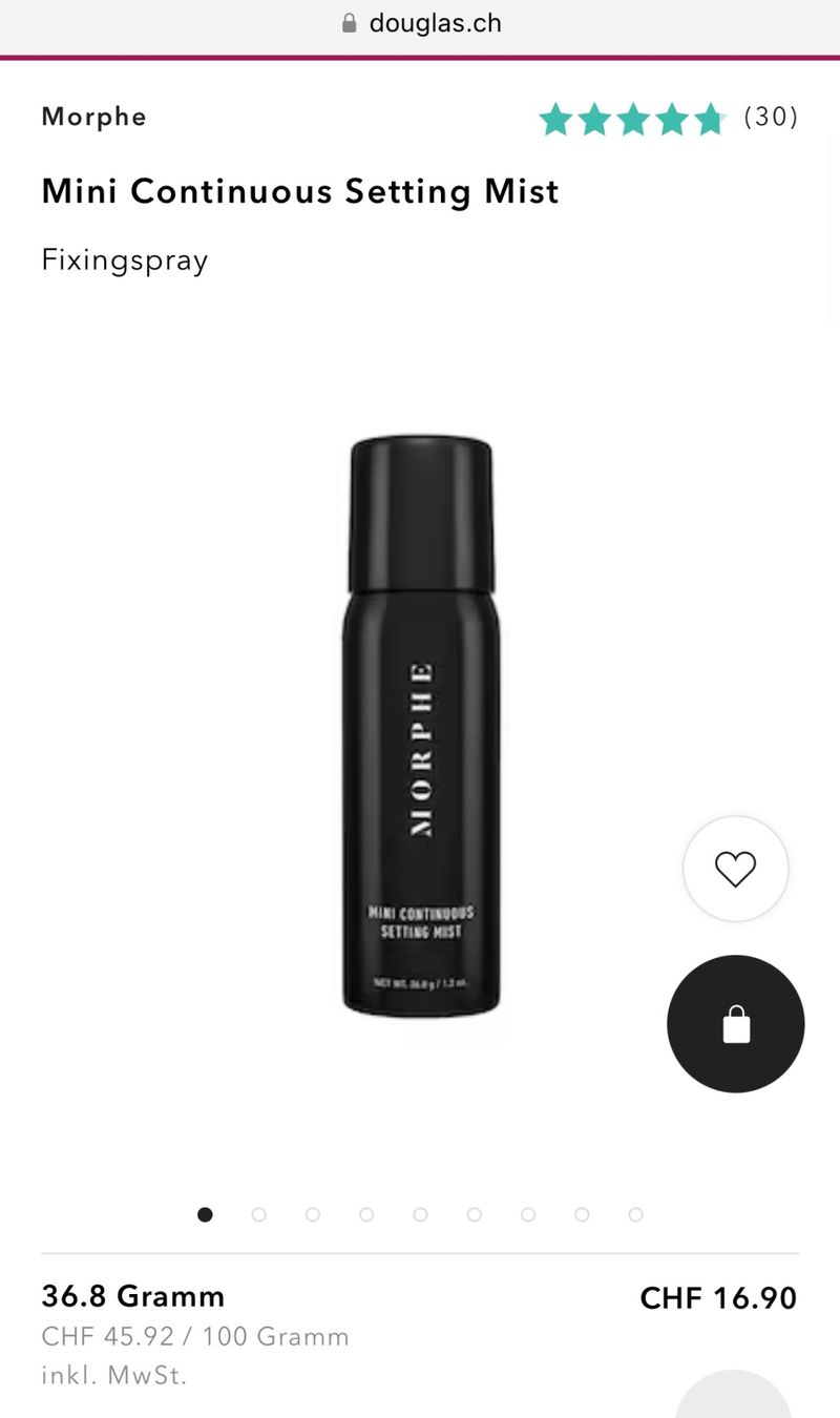 Maquillage: MORPHE MINI CONTINUOUS SETTING MIST. Neu und ungebraucht – Neuf avec emballage d'origine à Zürich par deruja 4