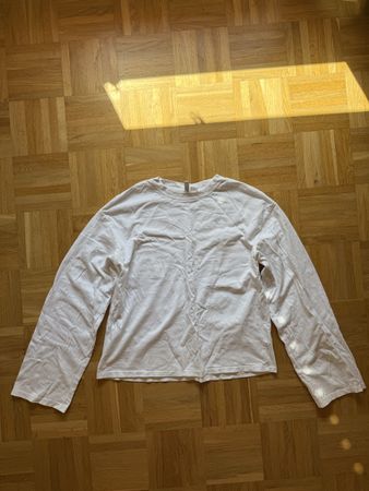 T-shirt blanc manche longue