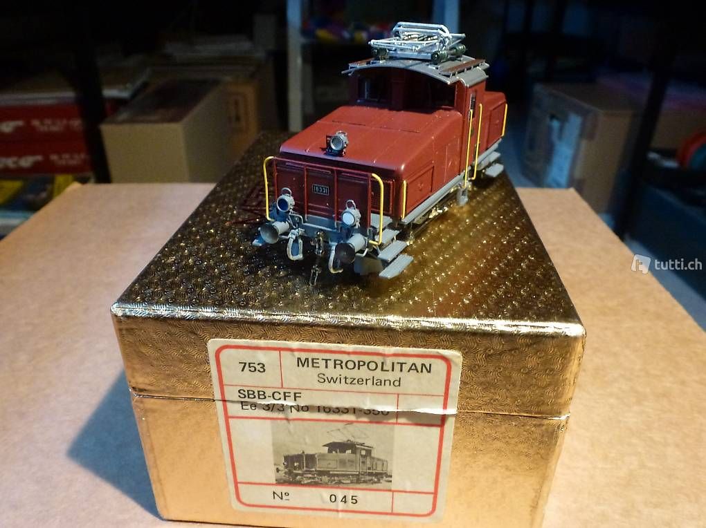 Metropolitan Modellini di ferrovie: Metrop H0 SBB Ee 3/3 16331 – Usato da Birmensdorf ZH venduto da 8903ErichTittel 1