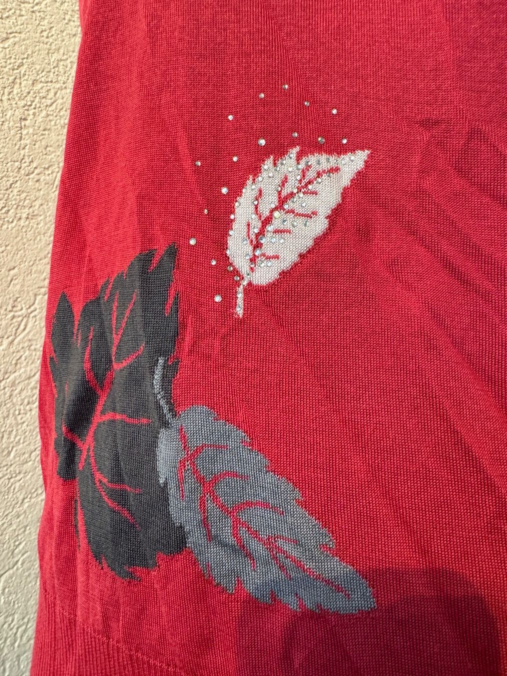 Magliette Polo: Damen-Polohemd mit Herbstlaub-Muster Gr M – Usato da Frenkendorf venduto da Style365 9