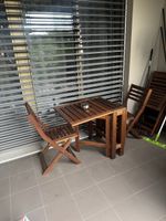 Holztisch beidseitig klappbar
