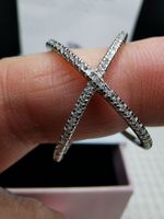 Bague argent avec diamants de moissanite certifié  GRA