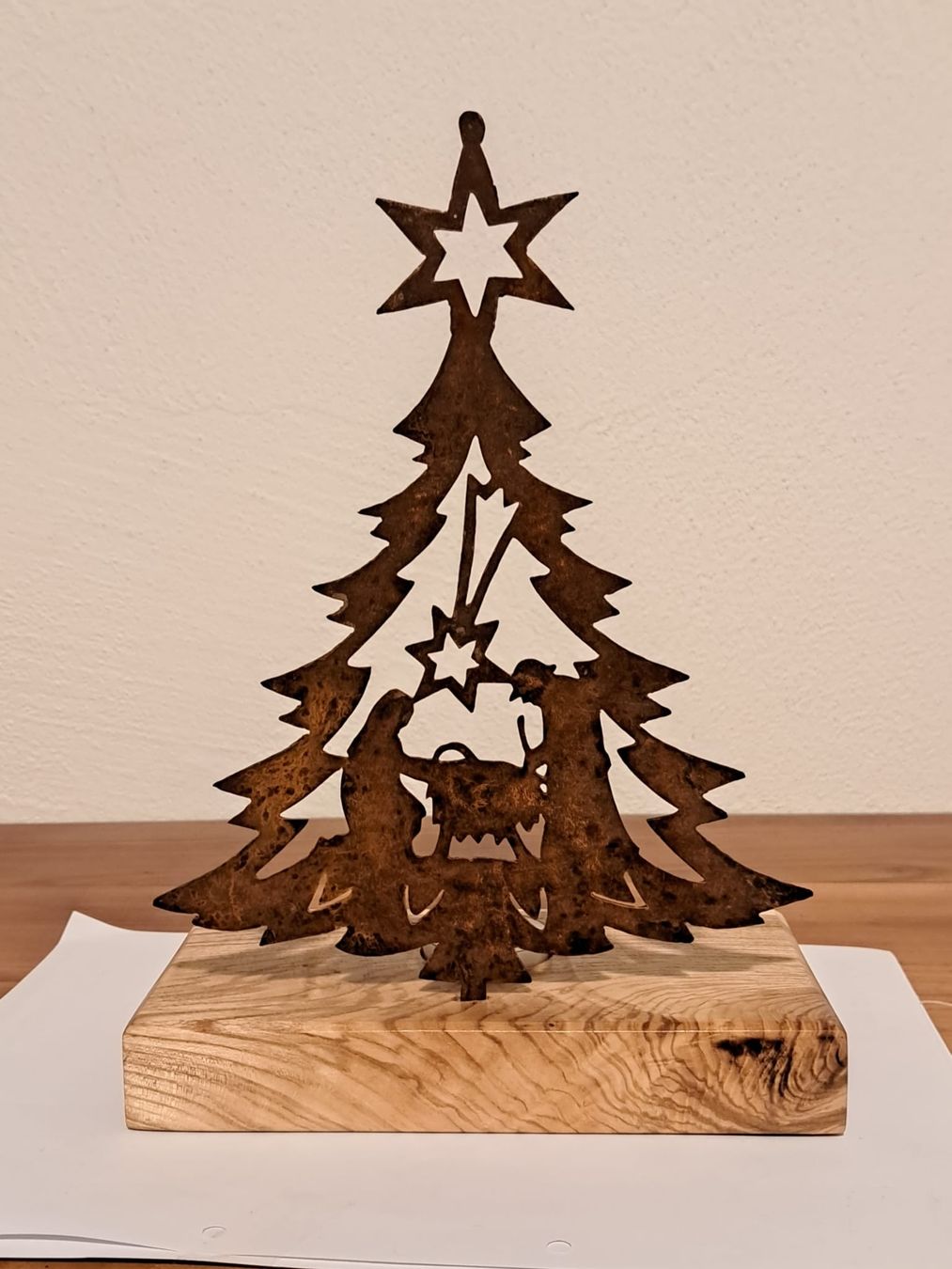 Alle Dekorationen: Weihnachtsbaum/krippe rostdeko Handmade! – Neu (gemäss Beschreibung) aus Greifensee von seat88 1