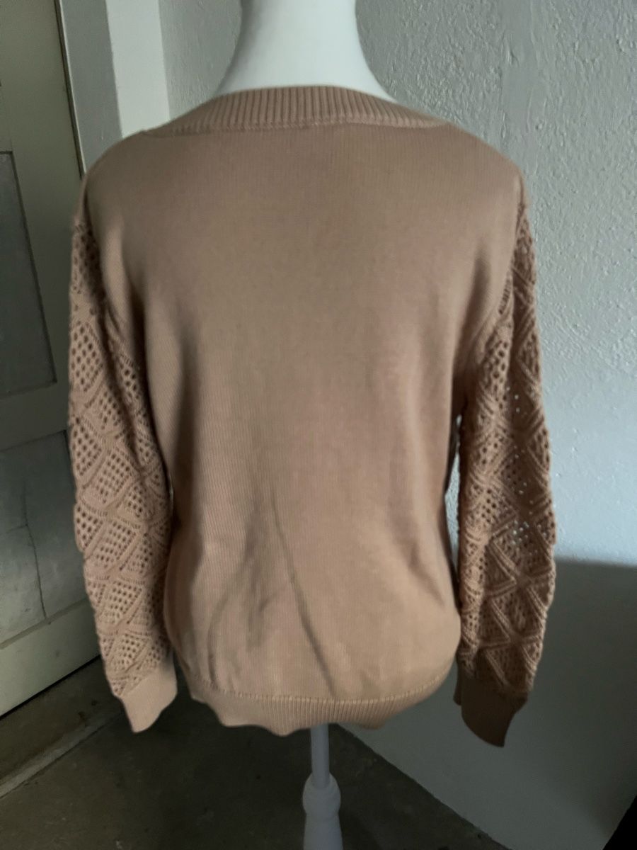 Maglioni & Felpe: Beige Pullover mit Spitze XL, Herbst-Chic für Sie! – Nuovo (secondo la descrizione) da Uster venduto da Corina0111114 4