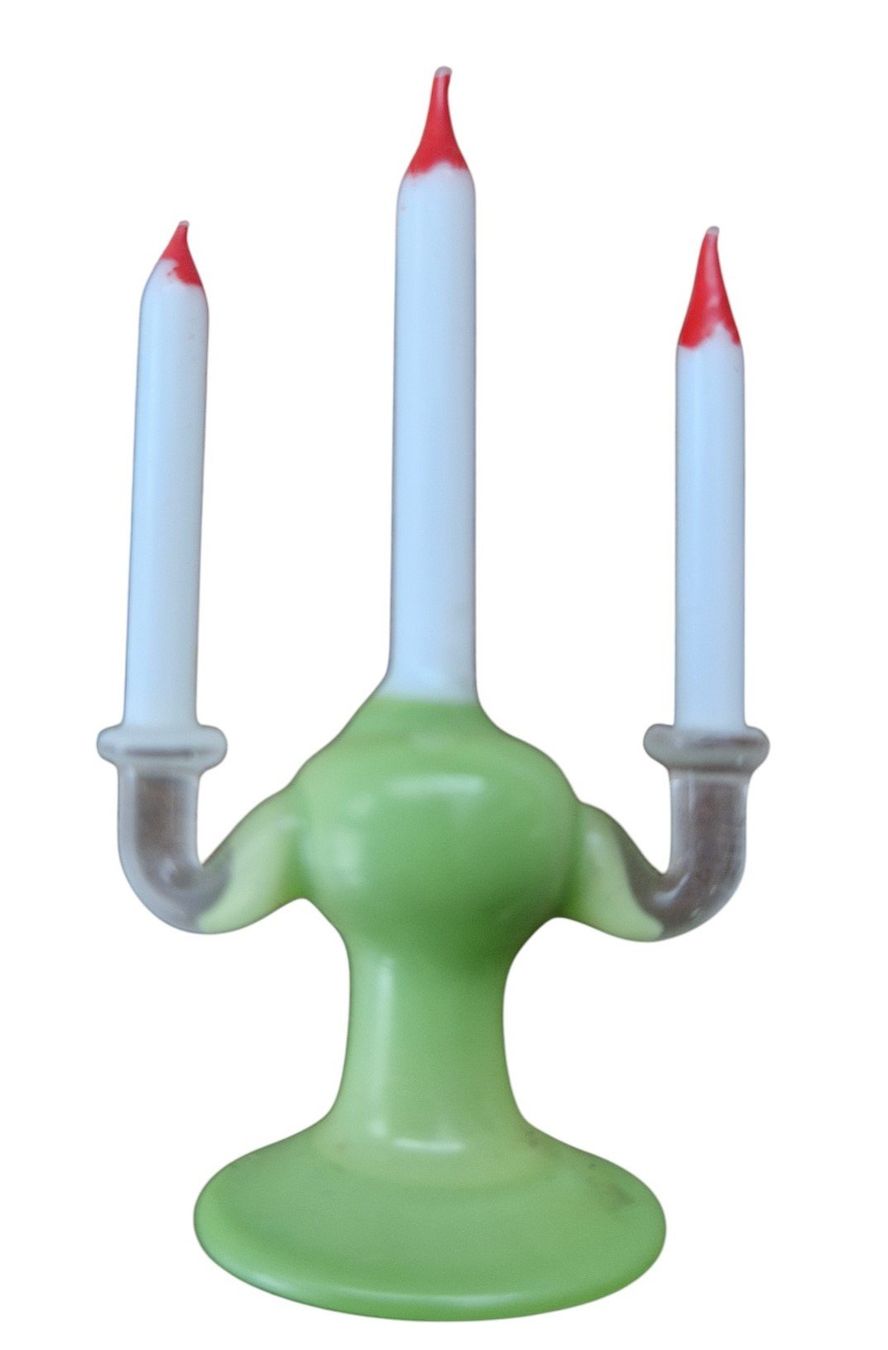 Spielzeuge: Puppenstube Kerzenständer Glas – Gebraucht aus Mörschwil von lindaswunderkiste