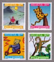 2001_J360-363_Pro Juventute_«KINDERBÜCHER lll»_Bär_Affe ! **