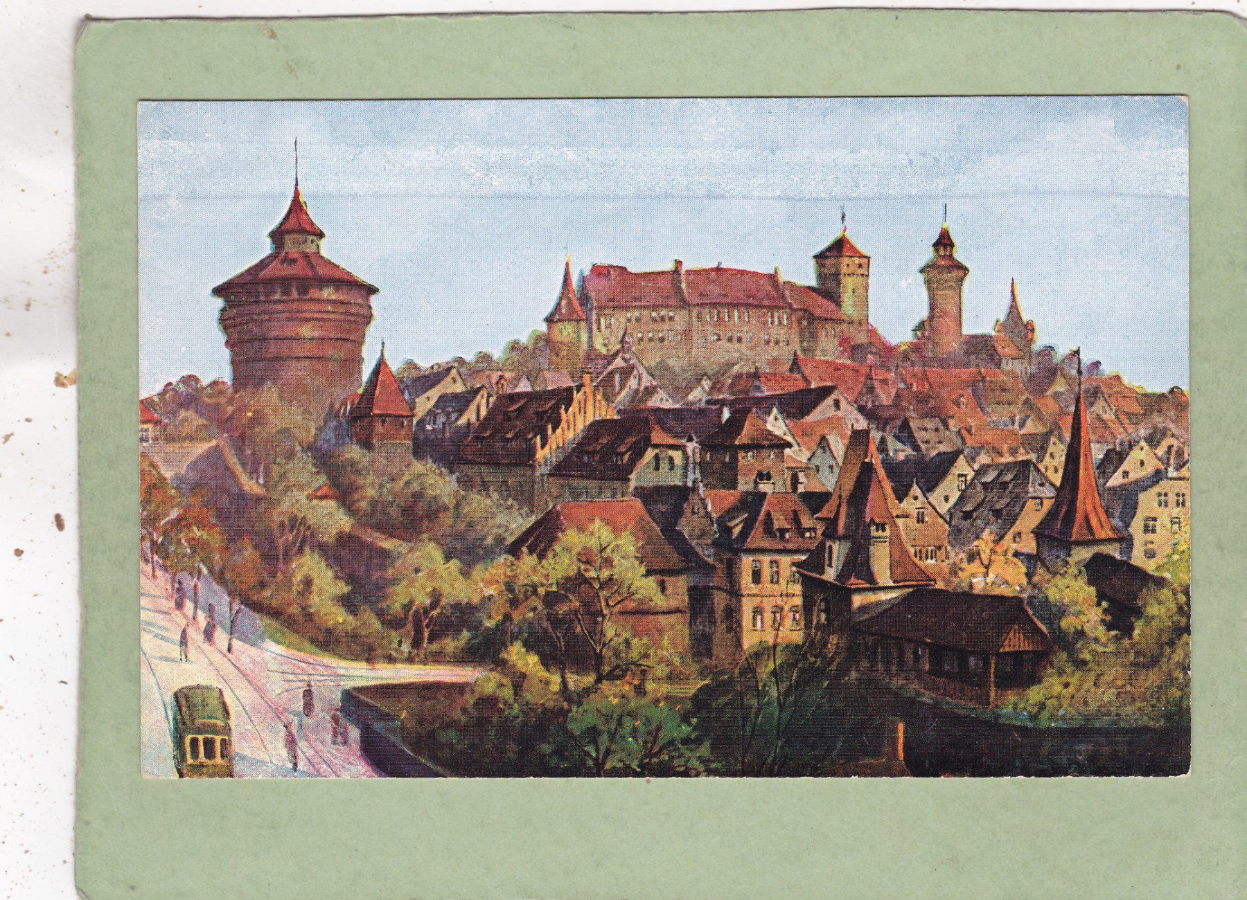 Cartes postales: Kitsch Kunst Nürnberg Hallertorpanorama – D'occasion à Herisau par Lisegrat2008