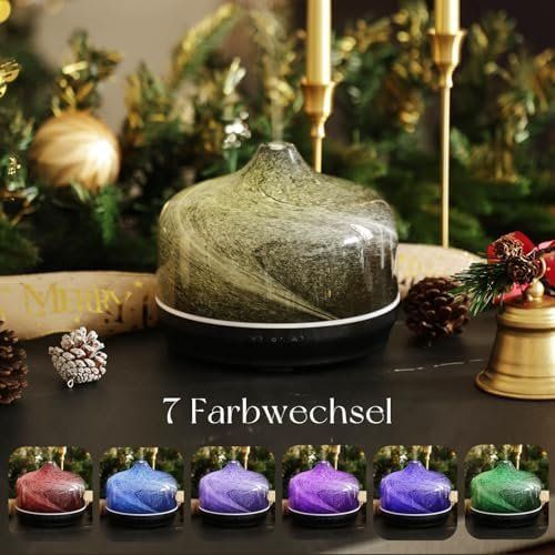 Luftbefeuchter: Aroma Diffuser 500ml Handgeblasen Glas Luftbefeuchter Öle – Neu und originalverpackt aus Hundwil von Stallone5 4
