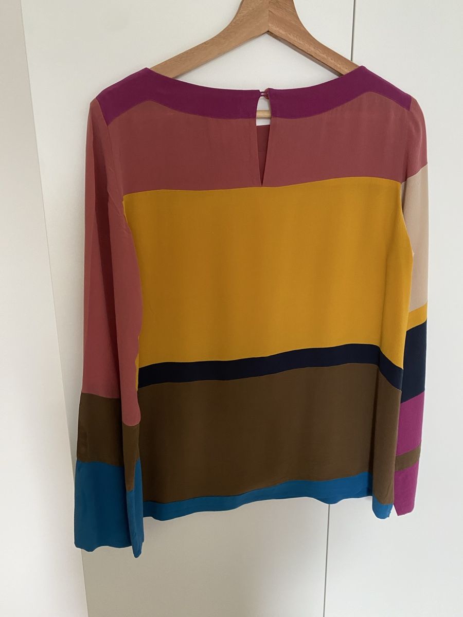 Sonia Rykiel Camicette: Sonia Rykiel Colour Block Silk Blouse Top Size 40 (M) – Nuovo (secondo la descrizione) da Herrliberg venduto da non_5qdb 6