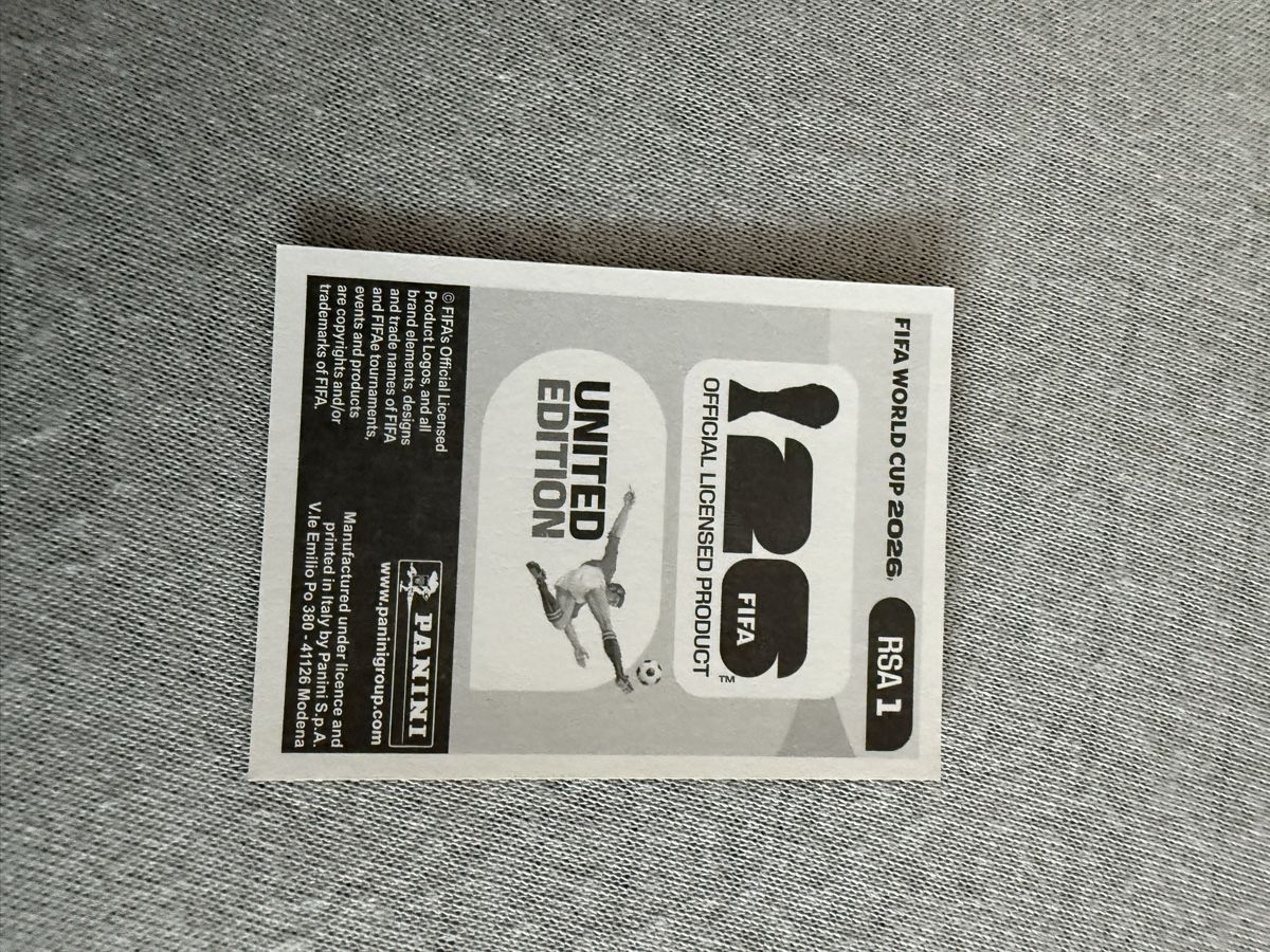 Panini Sammelbilder & Trading cards: RSA 1, Panini – Neu (gemäss Beschreibung) aus Amriswil von ALETAL 1