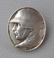 MEDAILLE BROSCHIERT 800 SILBER NATIONALSPENDE 1918