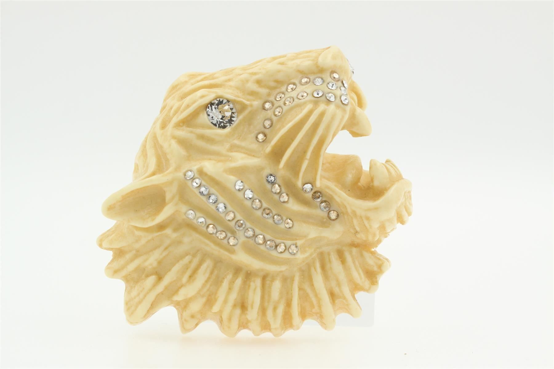 Gucci Spille & Fermagli: GUCCI Brosche Rajah Tiger Ivory – Nuovo (secondo la descrizione) da Zürich venduto da luxtrade 1