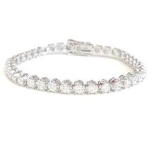 6.00ct. F/SI1 Rivière Diamantarmband 38 Brillanten, 24.900.-