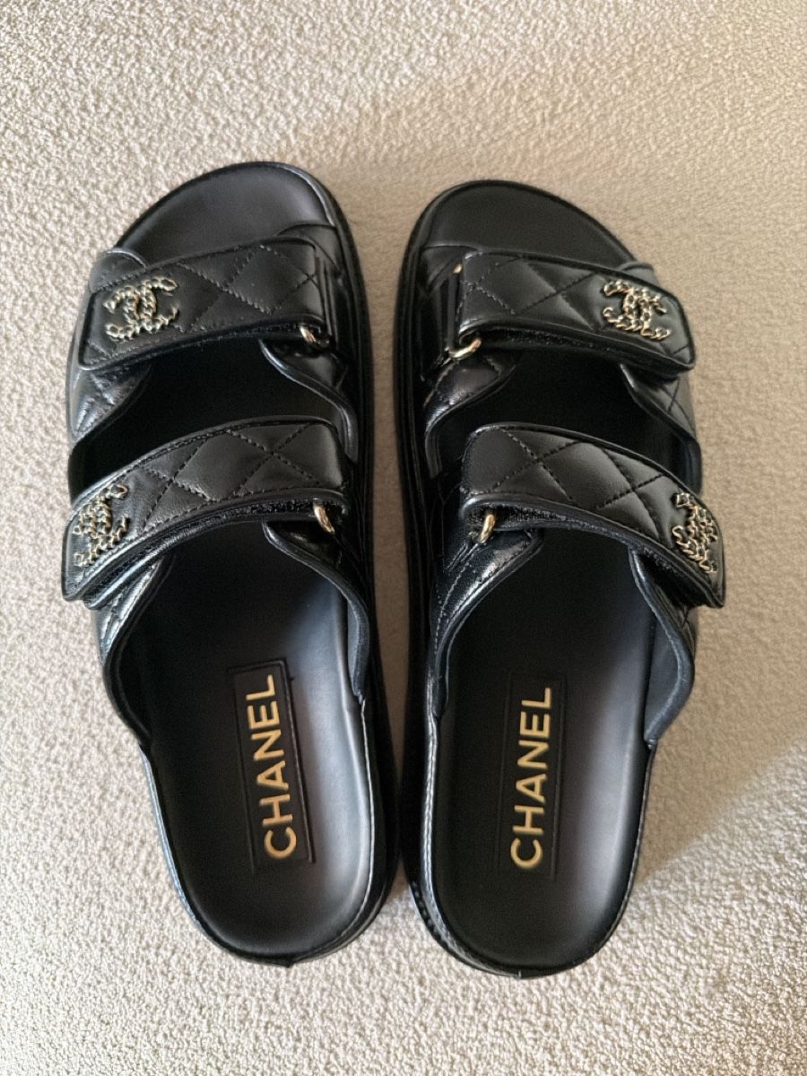 Chanel Scarpe da donna: Chanel Dad Sandals Black Size 38.5 Leather NEW – Nuovo (secondo la descrizione) da Herrliberg venduto da Rondinellaxoxo 2