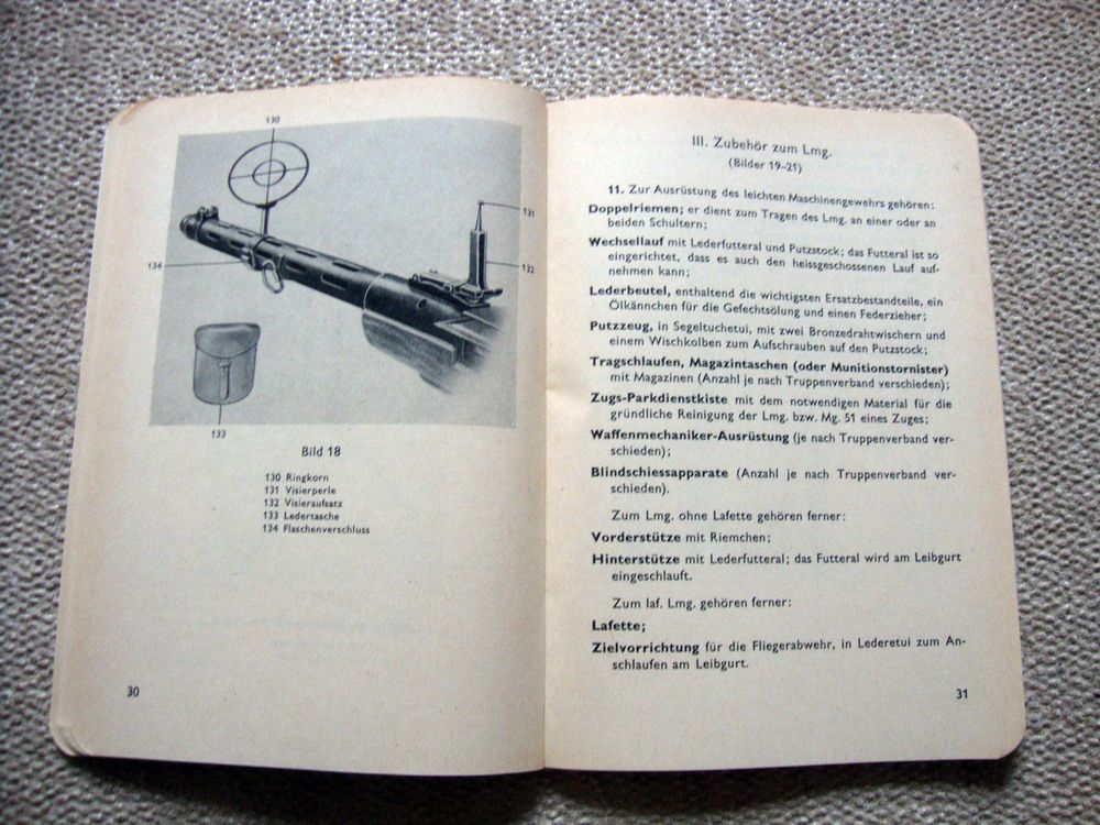 Das leichte Maschinengewehr Reglement 53.121 d Militär Kaufen auf Ricardo