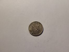 50 Centimes Belgien 1898 Silber