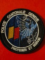 Polizei Abzeichen Badge Police cantonale Genève Stoff Klett