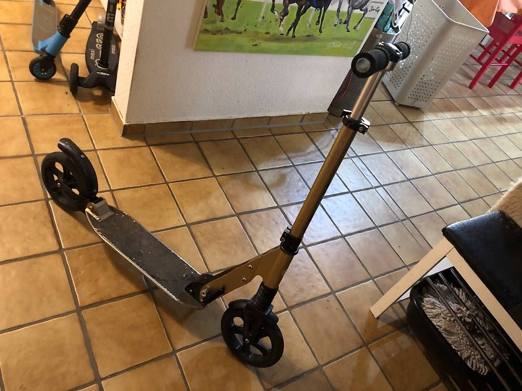 Micro Kickboard: Solides MICRO Board ,gefedert mit Abstellbügel – Usato da Villnachern venduto da focusride 1