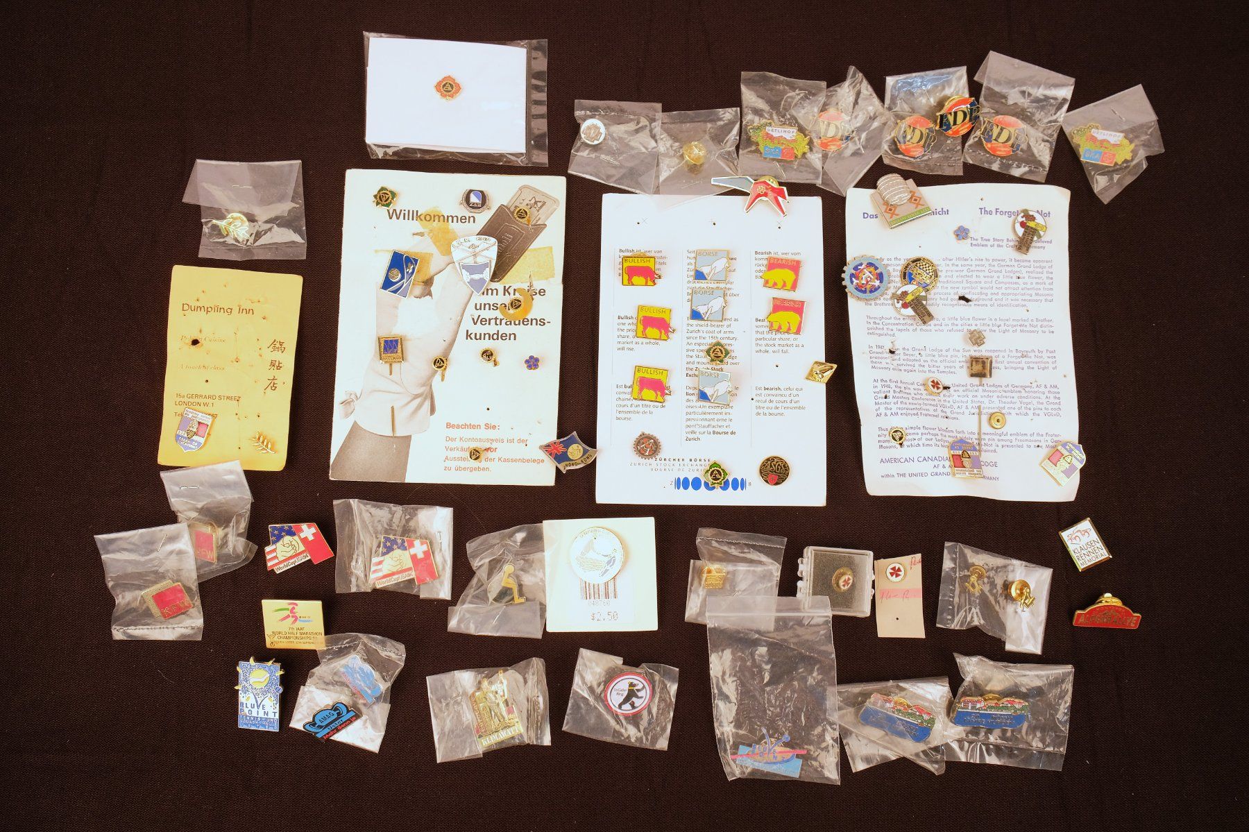 Placchette & Badge: Pin Sammlung – Usato da Volketswil venduto da brockipfannenstil