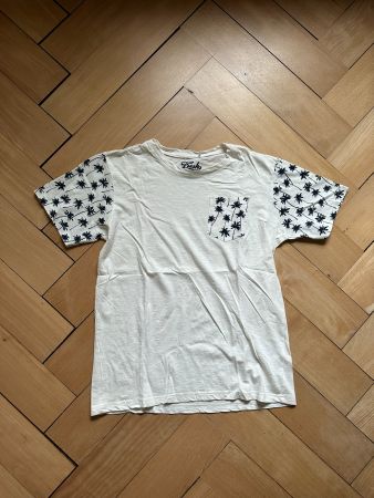 FRESH - T-Shirt weiss mit Palmen M