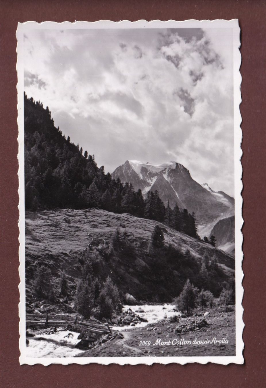 Ansichtskarten: MONT COLLON depuis AROLLA – Gebraucht aus Pully von nicecards