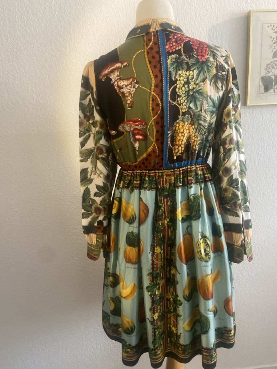 Dolce & Gabbana Kleider: D&G Seidenkleid Herbst Print Gr. 34 – Neu (gemäss Beschreibung) aus Murten von februari 3