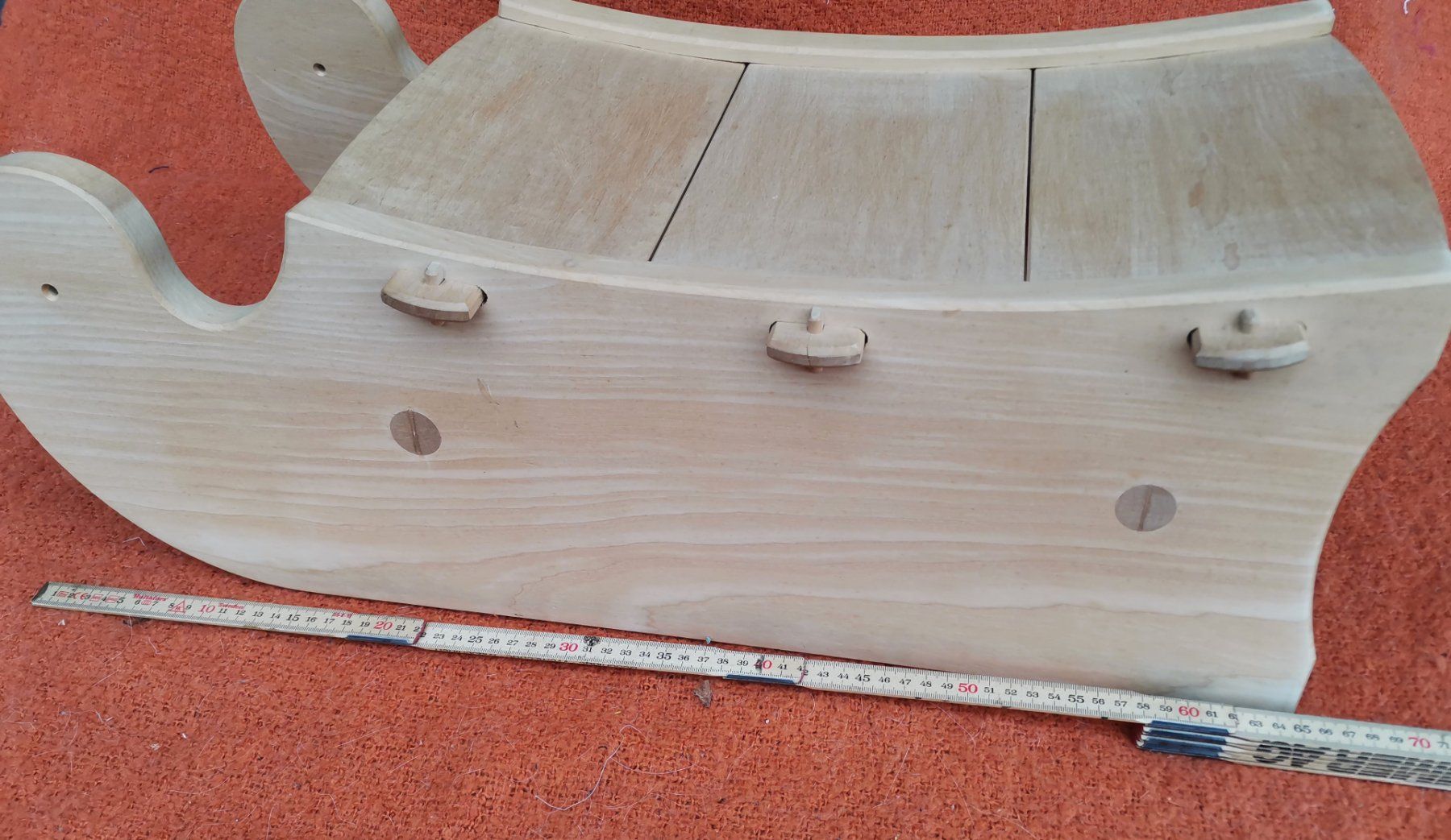 Slitta: Holzschlitten / Kinderschlitten, Handarbeit, mit Eisenkufen – Nuovo (secondo la descrizione) da Brienzwiler venduto da Obersboden 5