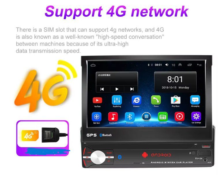 Radio: Radio 8core,1din , Dab+ , Bluetooth , navigator, 2Ghz 4+64gb – Nuovo e nell'imballaggio originale da Gudo venduto da dispo3 8