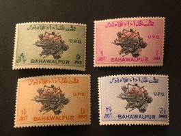 UPU Sondermarken 1949 BAHWALPUR mit Überdruck, ab 1.--